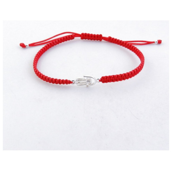 Macrame Bracelet with Fatima's Hand Macrame Bracelet with Fatima's Hand